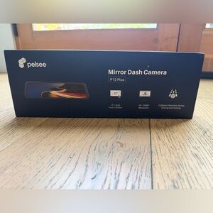 Pelsee Mirror Dash Camera P-12 Plus with 12-in. Touch Screen, New in Box